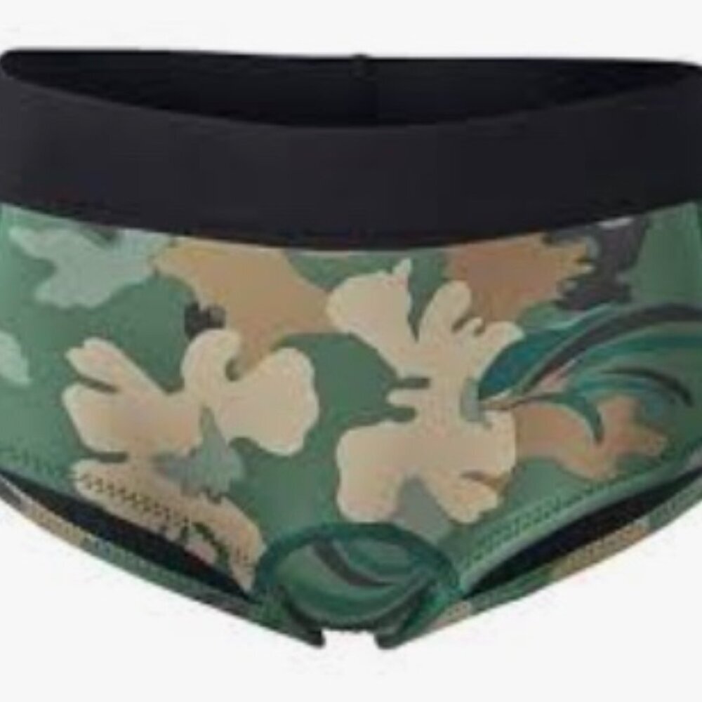 Patagonia R1 Lite Yulex Surf Shorts Cloudbreak Camo Hemlock Green - Picture 2 of 4